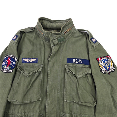 Polo Ralph Lauren Military Patch Field Jacket Green Men's XL