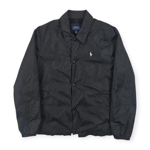 Polo Ralph Lauren Spellout Coach Jacket Black Men's Small