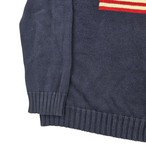 Polo Ralph Lauren USA Flag Knitted Jumper Blue Men's Large