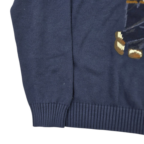 Polo Golf Ralph Lauren Bear Knitted Jumper Blue Men's XL