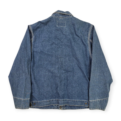 Carhartt WIP Detroit Denim Bomber Jacket Blue Men's Medium