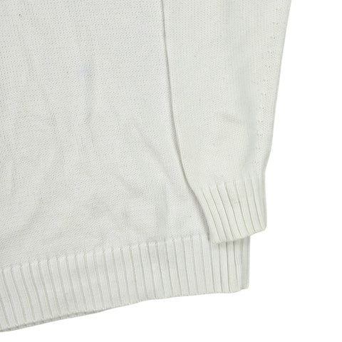 Polo Ralph Lauren Spellout Cricket Knitted Jumper White Men's Small