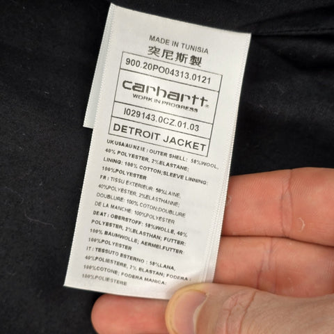 Carhartt WIP Detroit Checkered Jacket Grey Men's Large