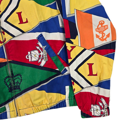 Polo Ralph Lauren Bayport Sailing Flags Graphic Harrington Jacket Men's Small
