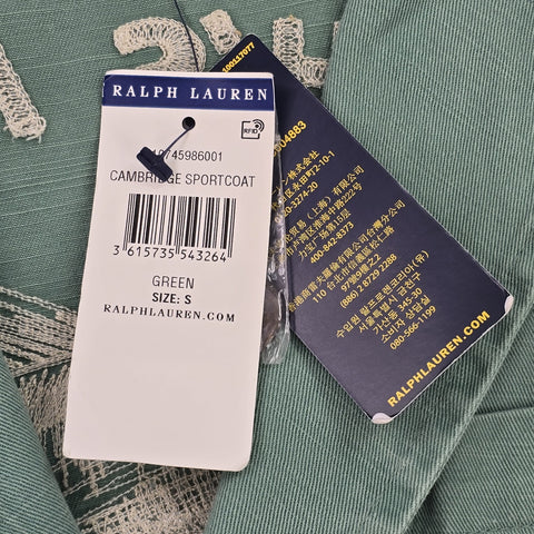 Polo Ralph Lauren Marina Spellout Chore Blazer Jacket Green Men's Small