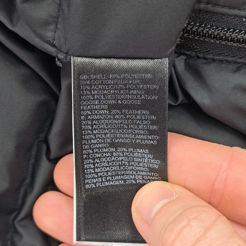 The North Face El Norte Dryvent Down Puffer Jacket Black Men's Small