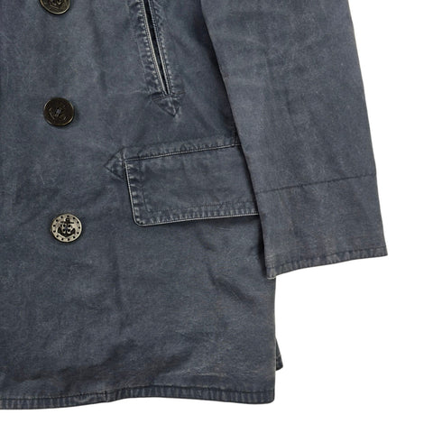 Polo Ralph Lauren Double Breasted Naval Peacoat Blue Men's Large