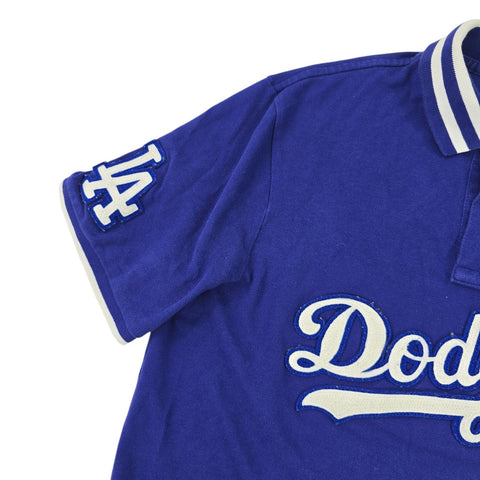 Polo Ralph Lauren LA Dodgers Baseball Spellout Polo Shirt Blue Men's Medium