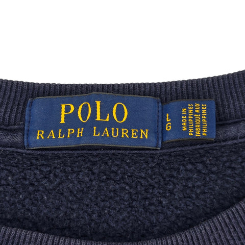 Polo Ralph Lauren Rare Cross Flags Sweatshirt Blue Men's Large