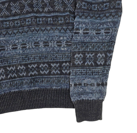 Polo Ralph Lauren Fair Isle Pattern Knitted Jumper Blue Men's Small