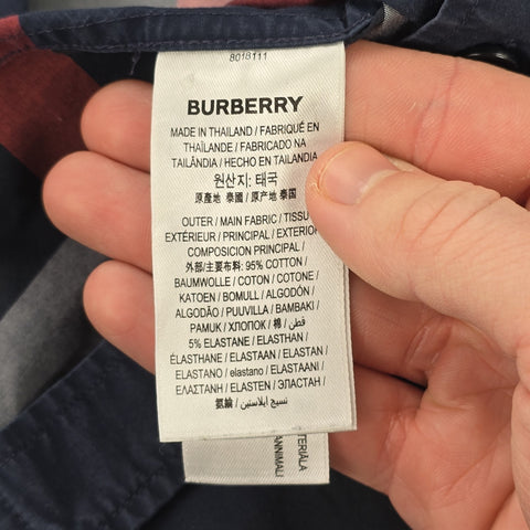 Burberry Somerton Nova Check Long Sleeve Shirt Men's Small