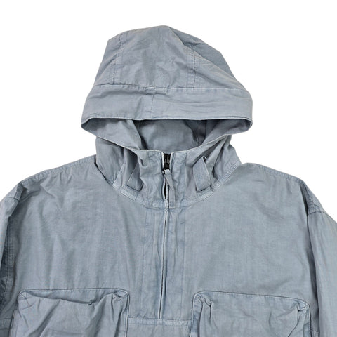 Carhartt WIP Berm Dyed Utility 1/2 Zip Anorak Jacket Blue Men's Medium