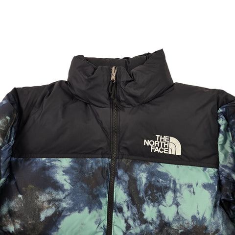 The North Face 700 Nuptse Down Puffer Jacket Wasabi Ice Dye Men's Medium