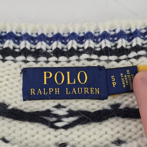 Polo Ralph Lauren Nordic Snowflake Knitted Jumper Men's Small