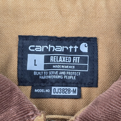 Carhartt Detroit Workwear Blanket Lined Jacket Brown Men's Large