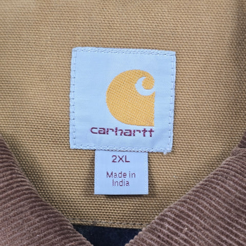 Carhartt Detroit Workwear Blanket Lined Jacket Brown Men's XXL