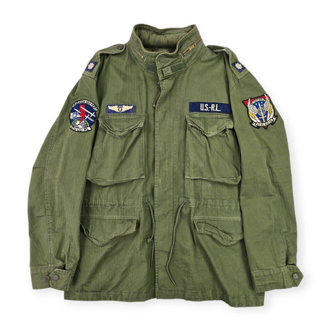 Polo Ralph Lauren Military Patch Field Jacket Green Men's XL