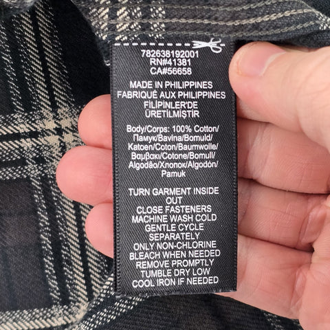 RRL Ralph Lauren Thick Flannel Checkered Shirt Men's Small