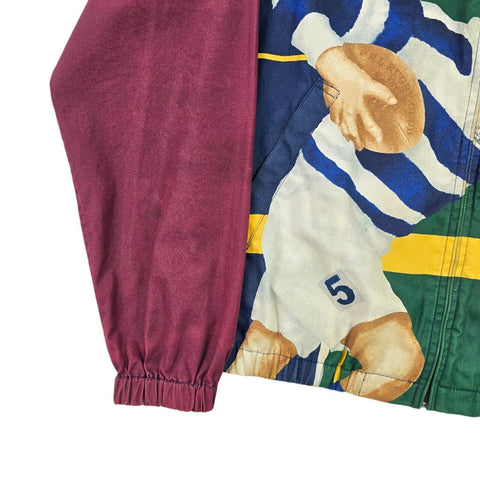 Polo Ralph Lauren Rugby Graphic Colourblock Harirngton Jacket Men's Medium