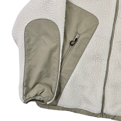 Carhartt WIP Rare Hillock Fleece Jacket Cream Men's Small