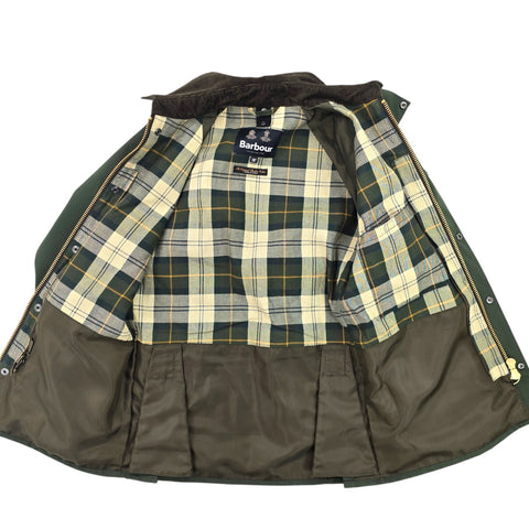 Barbour SL Bedale Waxed Jacket Green Men's Size 36