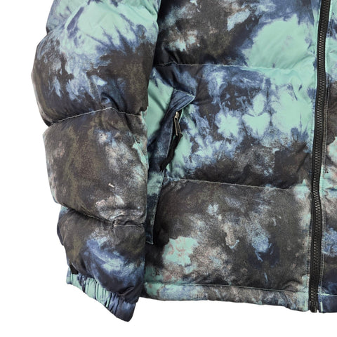 The North Face 700 Nuptse Down Puffer Jacket Wasabi Ice Dye Men's Medium