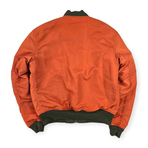 Polo Ralph Lauren Reversible Military Patch Flight Bomber Jacket Men's Medium