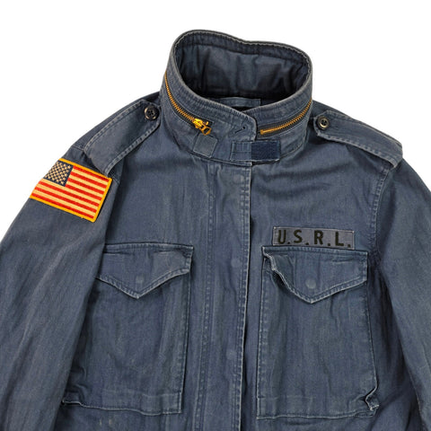 Polo Ralph Lauren M65 USA Flag Combat Field Jacket Blue Men's Small