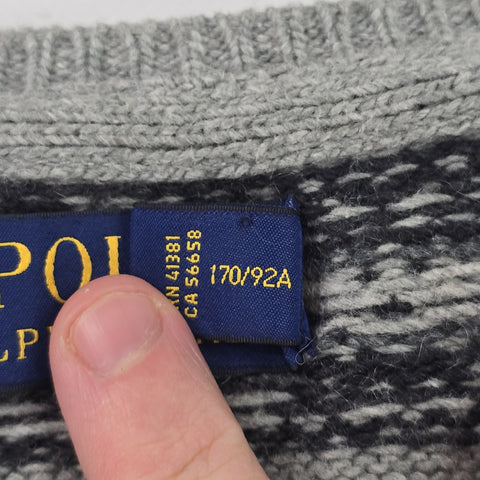 Polo Ralph Lauren Fair Isle Pattern Knitted Jumper Men's Small