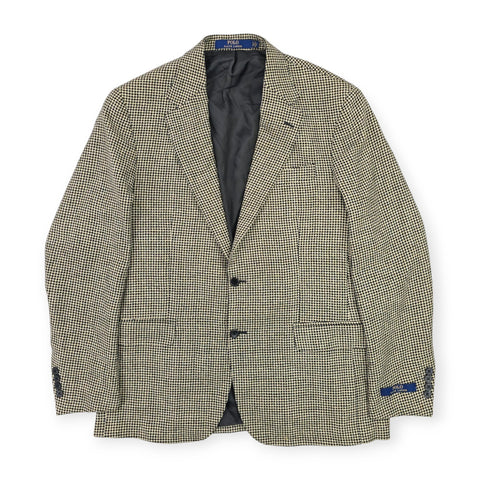 Polo Ralph Lauren Houndstooth Single Breasted Blazer Suit Jacket Men's Size 42R