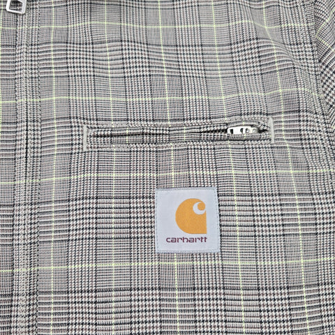 Carhartt WIP Detroit Checkered Jacket Grey Men's Medium