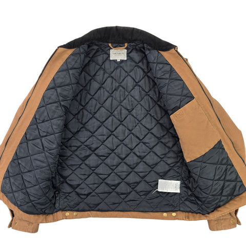 Carhartt WIP OG Detroit Quilt Lined Jacket Brown Men's Small