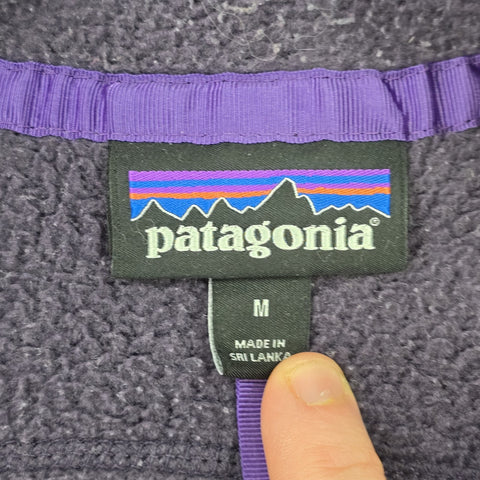 Patagonia Retro Pile Fleece Gilet Jacket Purple Men's Medium