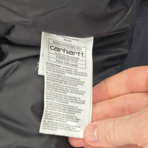 Carhartt WIP Active Cold Puffer Jacket Black Men's Large