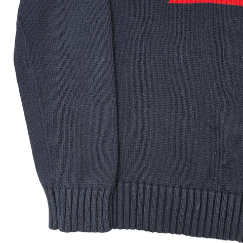 Polo Ralph Lauren USA Flag Knitted Jumper Blue Men's Large