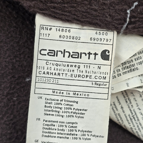 Carhartt Berwick Y2K Workwear Fleece Lined Jacket Brown Men's Small