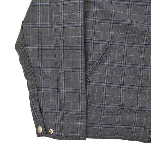 Carhartt WIP Detroit Checkered Jacket Grey Men's Large