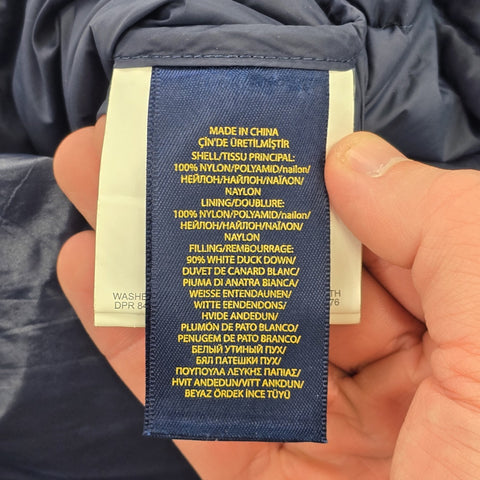 Polo Ralph Lauren Down Puffer Jacket Blue Men's XL
