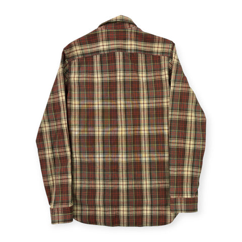 RRL Ralph Lauren Thick Flannel Distressed Checkered Shirt Men's Small