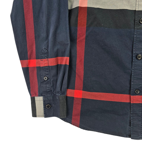 Burberry Somerton Nova Check Long Sleeve Shirt Men's Small