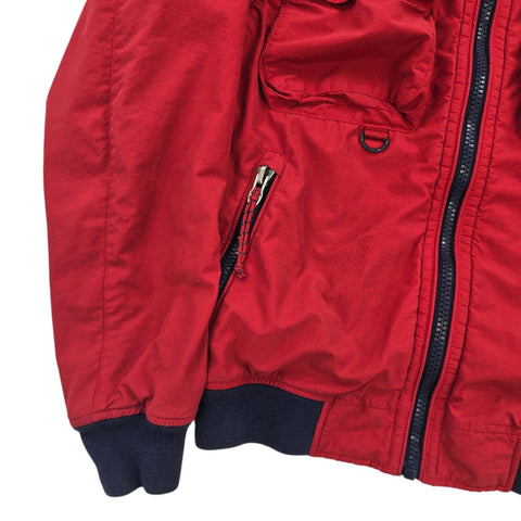 Polo Ralph Lauren Utility Cargo Fleece Lined Bomber Jacket Red Men's Small
