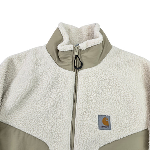 Carhartt WIP Rare Hillock Fleece Jacket Cream Men's Small