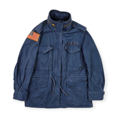 Polo Ralph Lauren M65 USA Flag Combat Field Jacket Blue Men's Small