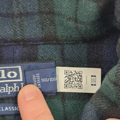 Polo Ralph Lauren Plaid Checkered Wool Overshirt Jacket Men's Medium