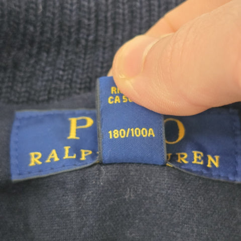 Polo Ralph Lauren Leather Letterman Varsity College Jacket Men's Large
