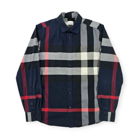 Burberry Somerton Nova Check Long Sleeve Shirt Men's Small