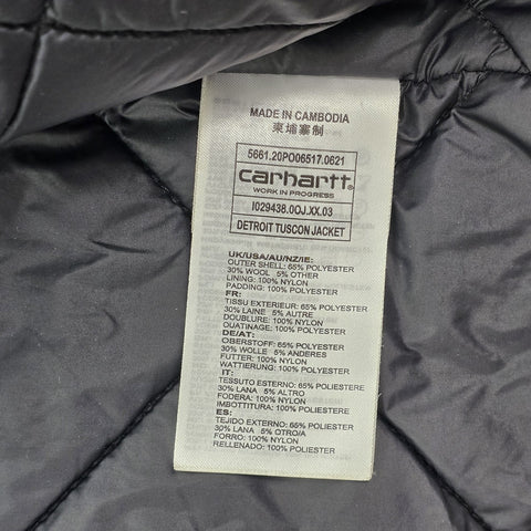 Carhartt WIP Tuscon Striped Quilt Lined Jacket Men's XL