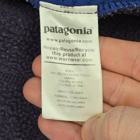 Patagonia Retro Pile Fleece Gilet Jacket Purple Men's Medium