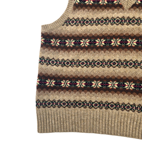 Ralph Lauren Rugby Fair Isle Knitted Vest Jumper Men's XL