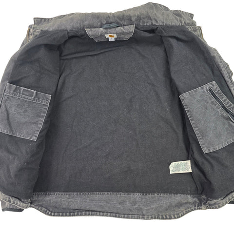 Carhartt Berwick Y2K Workwear Fleece Lined Jacket Grey Men's XL